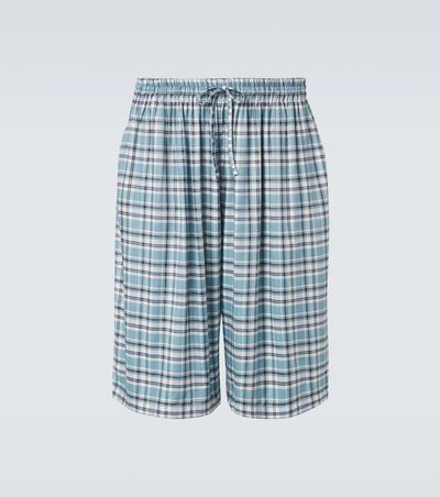 Acne Studios Acne Studios Plaid flannel shorts
