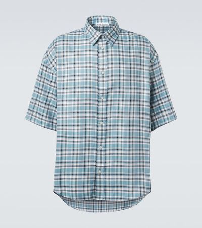 Acne Studios Acne Studios Plaid oversized flannel shirt