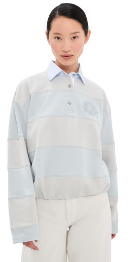 Acne Studios Acne Studios Polo Sweatshirt Light Blue/Grey