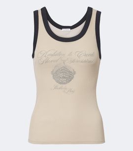 Acne Studios Acne Studios Printed ribbed-knit tank top