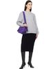 Acne Studios Acne Studios Purple Musubi Mini Suede Crossbody Bag - 4