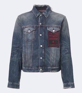 Acne Studios Acne Studios Re-edition distressed faded denim jacket