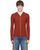 Acne Studios Acne Studios Red Zip-Up Hoodie - 1