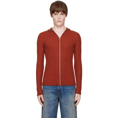 Acne Studios Acne Studios Red Zip-Up Hoodie