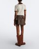 Acne Studios Acne Studios Ruffled checked wool-blend miniskirt - 5