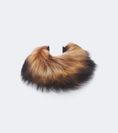 Acne Studios Acne Studios Shearling cuff bracelet