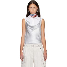 Acne Studios Acne Studios Silver Shiny Satin Top