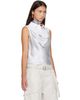 Acne Studios Acne Studios Silver Shiny Satin Top - 2