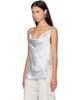 Acne Studios Acne Studios Silver Shiny Satin Top - 4