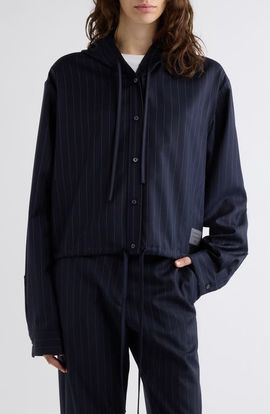 Acne Studios Acne Studios Sip Pinstriped Wool Jacket