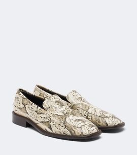Acne Studios Acne Studios Snake-effect leather loafers