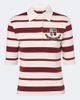 Acne Studios Acne Studios Striped cotton-blend jersey polo shirt - 1
