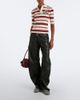 Acne Studios Acne Studios Striped cotton-blend jersey polo shirt - 5