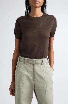 Acne Studios Acne Studios Superfine Silk Blend Keyhole Top