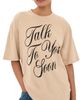 Acne Studios Acne Studios Talk To You Soon Tee Beige - 1