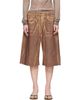 Acne Studios Acne Studios Tan Printed Shorts - 1