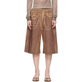 Acne Studios Acne Studios Tan Printed Shorts