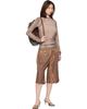Acne Studios Acne Studios Tan Printed Shorts - 4