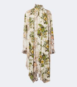 Acne Studios Acne Studios Tie-neck floral silk georgette midi dress