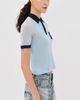 Acne Studios Acne Studios Transparent Polo Sweater Light Blue/Navy - 4