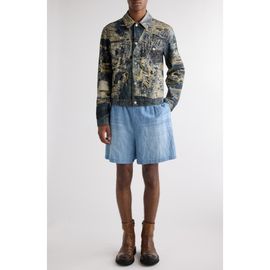 Acne Studios Acne Studios Trompe l'Oeil Print Denim Jacket