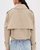 Acne Studios Acne Studios Twill Double Breasted Trench Coat Pale Beige - 3