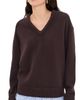 Acne Studios Acne Studios V Neck Pullover Wool Sweater Dark Brown - 1
