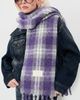 Acne Studios Acne Studios Valley Check Scarf Grey/Purple One - 3