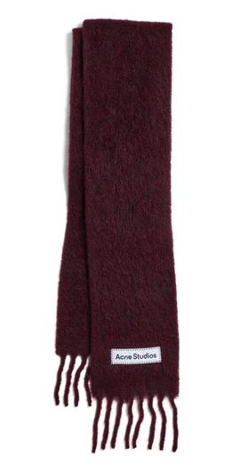 Acne Studios Acne Studios Vally Skinny Scarf Burgandy One