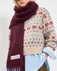 Acne Studios Acne Studios Vally Skinny Scarf Burgandy One - 3