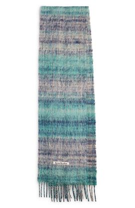 Acne Studios Acne Studios Vibot Mohair & Wool Blend Fringe Scarf