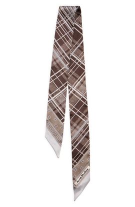 Acne Studios Acne Studios Volta Bandeau Check Skinny Organic Silk Scarf