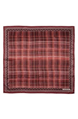 Acne Studios Acne Studios Volta Check Organic Silk Square Scarf