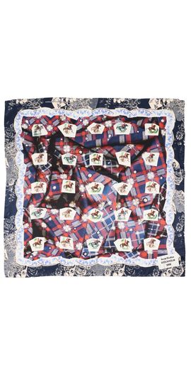 Acne Studios Acne Studios Volta Check Scarf Blue One