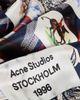 Acne Studios Acne Studios Volta Check Scarf Blue One - 5