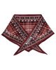 Acne Studios Acne Studios Volta Triangle Check Scarf Burgandy One - 1