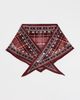 Acne Studios Acne Studios Volta Triangle Check Scarf Burgandy One - 2