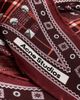 Acne Studios Acne Studios Volta Triangle Check Scarf Burgandy One - 5