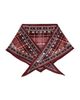Acne Studios Acne Studios Volta Triangle Check Scarf Burgandy One - 6