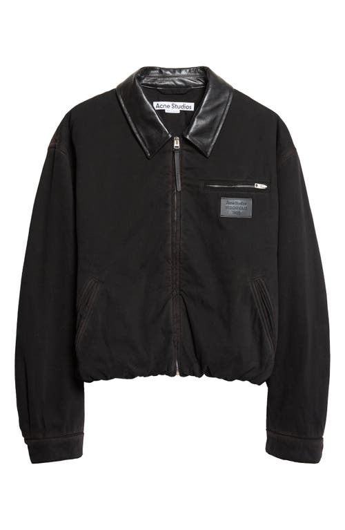 Acne Studios Acne Studios Washed Organic Cotton Twill Bomber Jacket