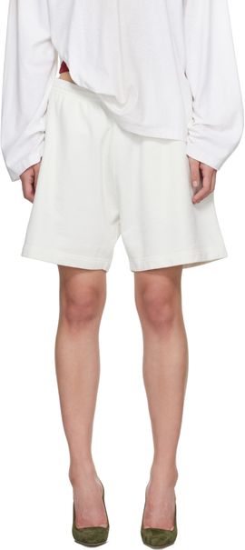 Acne Studios Acne Studios White Cotton Shorts