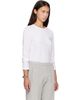 Acne Studios Acne Studios White Distressed Logo Long Sleeve T-shirt - 2