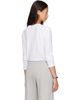 Acne Studios Acne Studios White Distressed Logo Long Sleeve T-shirt - 3