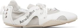Acne Studios Acne Studios White Leather Lace-Up Sneakers