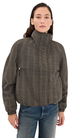 Acne Studios Acne Studios Wool Bomber Jacket Brown/Black