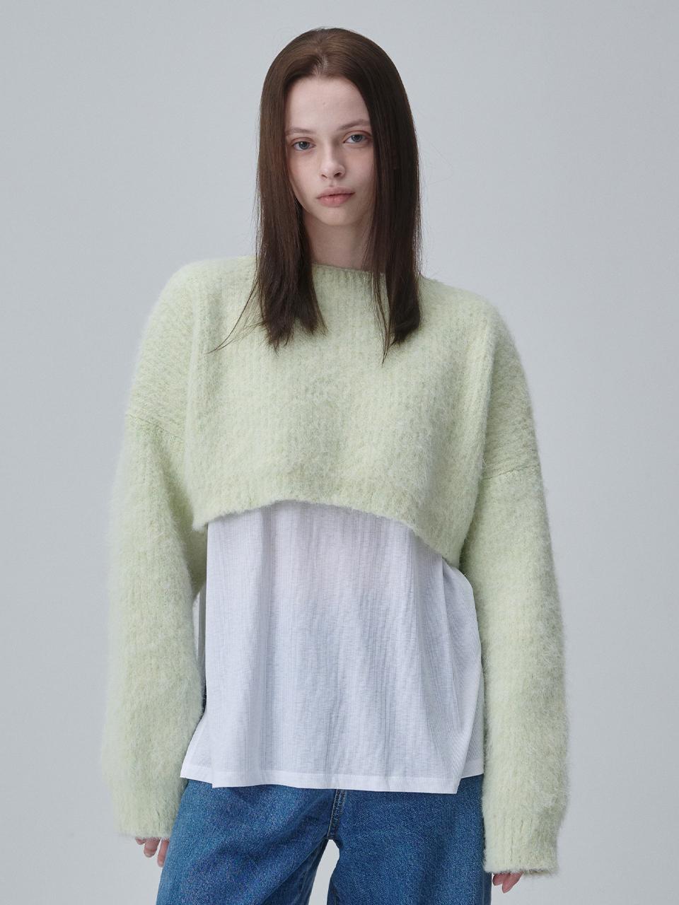 ACOC Flow 2-way Crop Versatile Knit [Yellow]