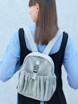 ACOC Gathered Mini Backpack [Beige]
