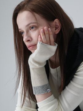 ACOC Merino Wool Fingerless Handwarmer [Beige]