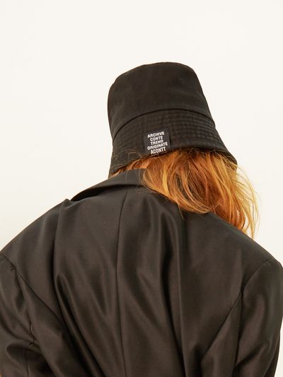 ACONTT Cotton Washed Urban Bucket Hat - Black