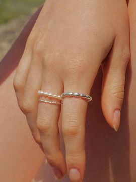 ACOOPU Freshwater Pearl Sterling Silver Ring
